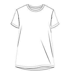 Patron ropa, Fashion sewing pattern, molde confeccion, patronesymoldes.com Dress T-Shirt 9019 LADIES Dresses